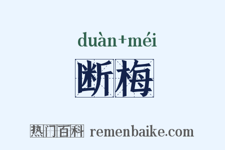 断梅是什么意思的图片